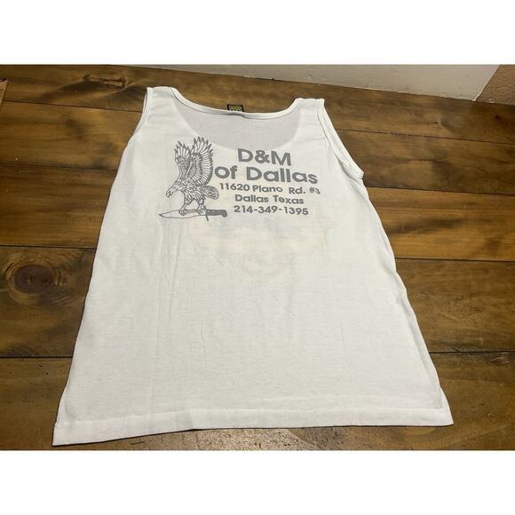 Vintage 1990 Harley Davidson Double 3D Emblem Tank Live To Ride Size Large - Picture 11 of 13